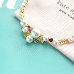 NWT Kate Spade Pearl Caviar Necklace + dust bag